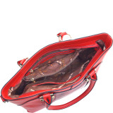Gold-Tone Python Snakeskin Large Tote