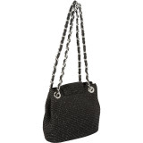 Two-Tone Paper Straw Lurex Bag