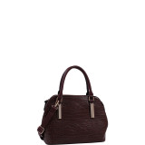 Caroline Croco Structured Satchel