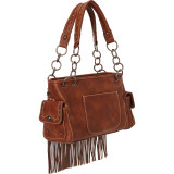 Leather Fringe & Saddle Stitch Purse