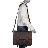 CEO Full Leather Briefcase & Backpack