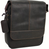 Colombian Leather Single Compartment Flapover Tablet Case / Day Bag