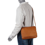 Deluxe Medium iPad Messenger with Inlay