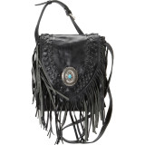 Pueblo Moon Fringe Flap Crossbody