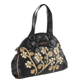 Tilly Beaded Flowers Satchel Bag