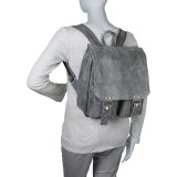 Distressed Leather Laptop Backpack