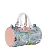 Selina Floral Pastel Barrel Bag