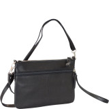 Genuine Leather Crossbody Bag With Cluth And Ruffle Detail