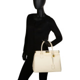 Elegant Italian Leather Tote and Shoulder Bag