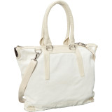 Large Canvas and Leather Tote Handbag