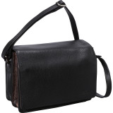 Full Flap Multi Compartment Organizer Shoulder Bag