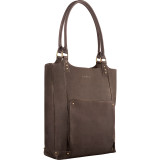 Premium Leather/Poly 16" Laptop Bucket Tote