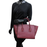 Winged Satchel with Double Zipper Pockets