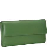 Leather Wallet with 1/2 Flap & Tab
