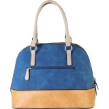 Two-tone Shell Tote with Removable Straps