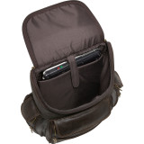 Distressed Leather Laptop Backpack