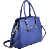 Saffianon Medium Satchel with Shoulder Strap