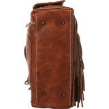 Leather Fringe & Saddle Stitch Purse