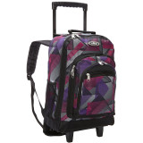 Patterned Wheeled Backpack