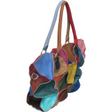 Lotus Leather Tote Bag