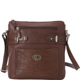 Croco Belting North South Crossbody