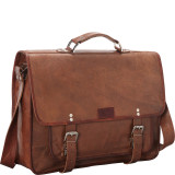 Wide Laptop Messenger and Brief Bag