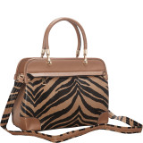 Brook Zebra Print Satchel