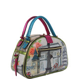 Europe Print Bowler Bag