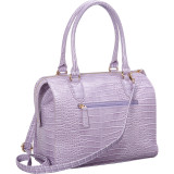 Essie Glossy Crocodile Pattern Satchel