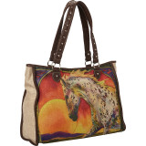 Horse Art Canvas Tote Bag