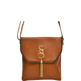 Double Pocket Tassel Messenger Bag