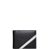 Leather Tech Bill Fold Stainless Steel Wallet - RFID