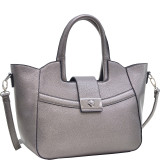 Fold-Over Winged Satchel with Shoulder Strap
