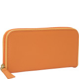 Roomy Zip Clutch Wallet