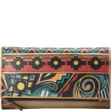 Hand Painted Three Fold Clutch