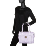 Essie Glossy Crocodile Pattern Satchel