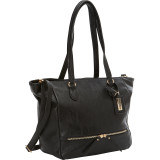 Shoulder Tote with Zipper Pulls