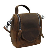 7.5" Leather Satchel Bag