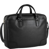 Astor Ansonia Zip Top Leather Brief