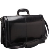 Luxurious Italian Leather 17" Laptop Briefcase