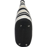 Paper Straw Metallic Stripe Small Tote