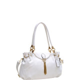 Loop Through Shoulder Bag with Tassel Accent