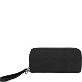 RFID Signature Embroidered Zip Wallet