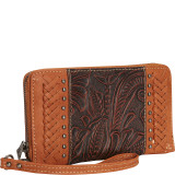 Women's Tooled with Braid Wallet