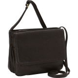 Small 3/4 Flap Crossbody Bag