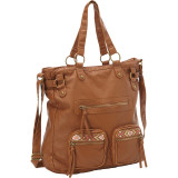 Washed Tote W/ Tribal Webbing