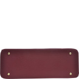 Faux Leather Padlock and Key Satchel