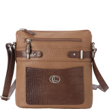 Croco Belting North South Crossbody