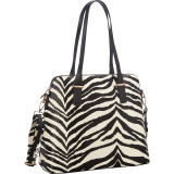 Alena Zebra Print Shoulder Bag