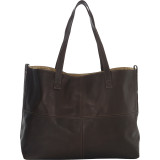 Large Leather Multi-Purpose Open Tote